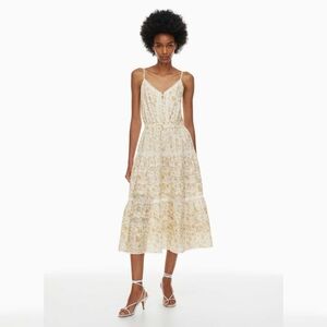 ARITZIA LITTLE MOON Milos Dress Midi Floral M Medium